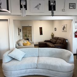 Carved Fabric Sofa-zero down Payment 