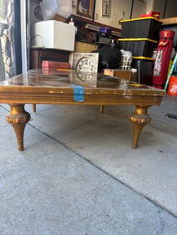 Vintage Ornate Wood Coffee Table – $200 OBO