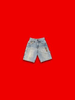 Vintage FUBU the collection Blue Denim cargo Shorts kids size 5