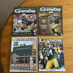 Green Bay Packers 4 Game Day Programs Books
