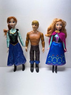 3 Disney Frozen  dolls