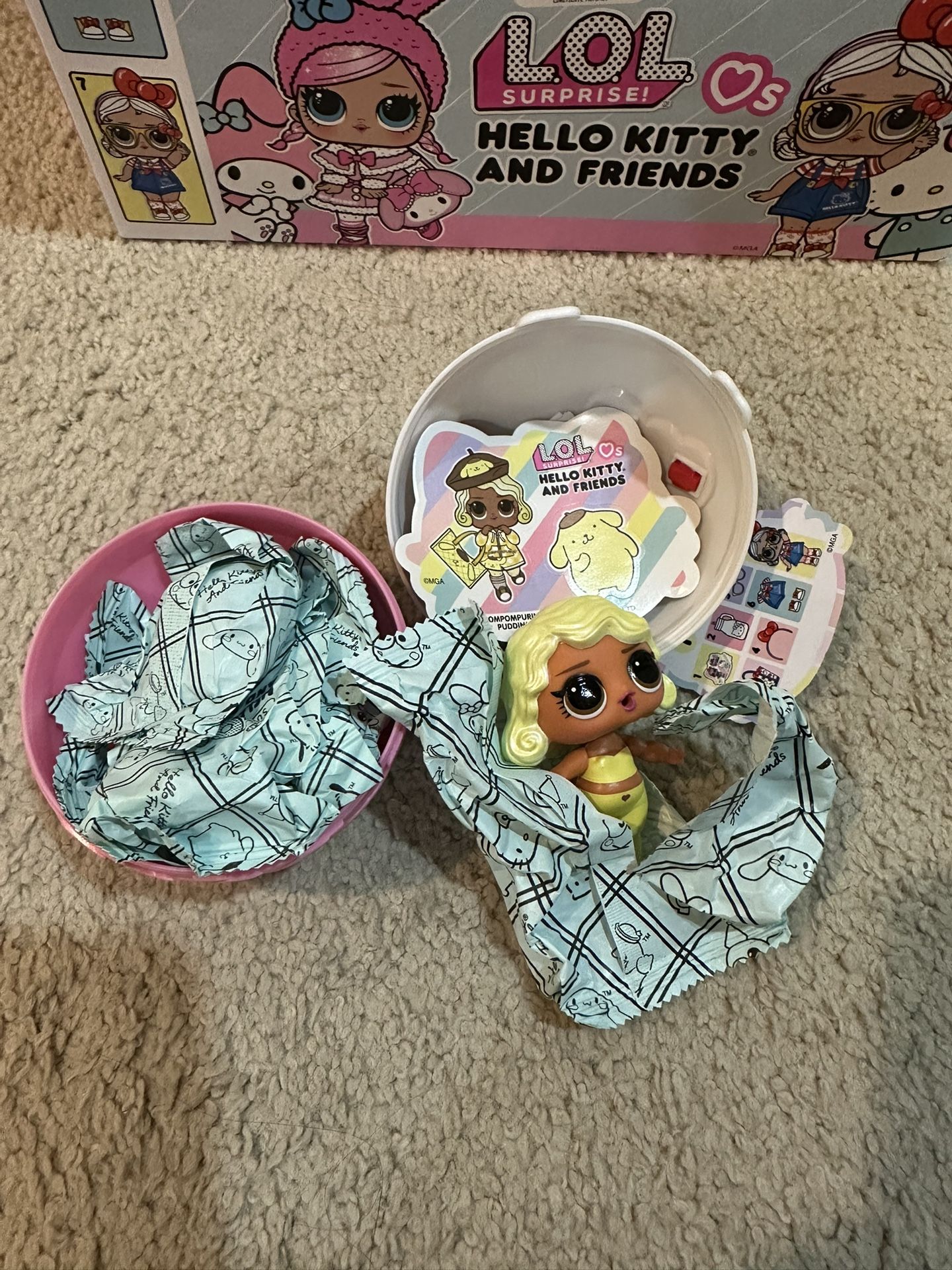 “PomPomPurin” LOL Surprise hello Kitty And Friends