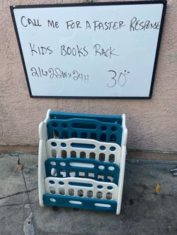 Kids Book Rack Plastic Storage Shelf