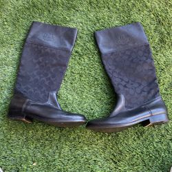 Authentic Coach Leather Boots 