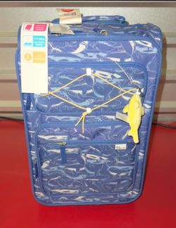 Crckt Kids' Softside Carry On Suitcase - Blue Shark