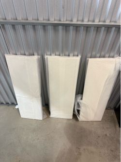 White shelves