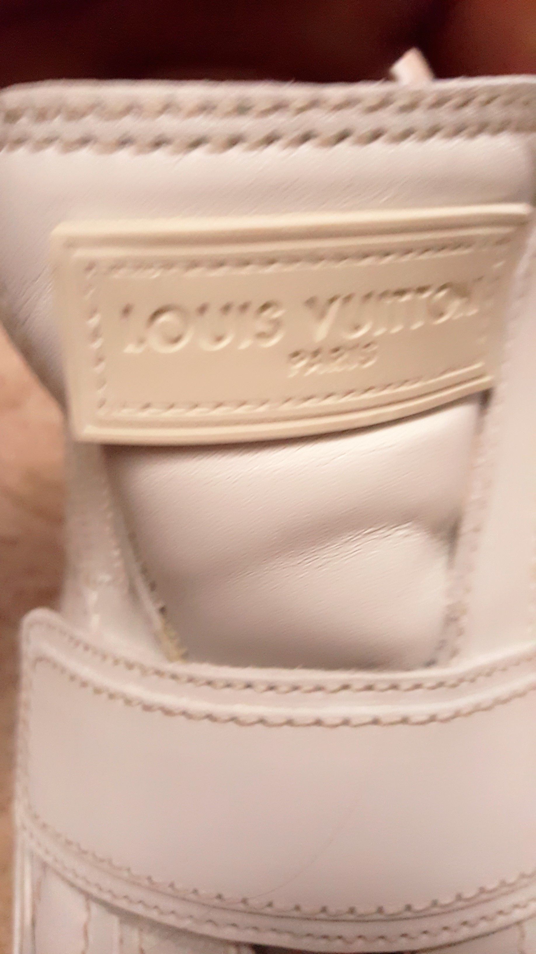 White Louis vuitton shoes size 9