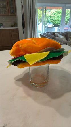 Halloween Costume Hamburger Hat