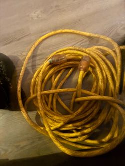 Heavy Duty Yellow Outdoor Extension Cord