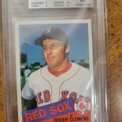 1985 Topps Roger Clemens BGS 9