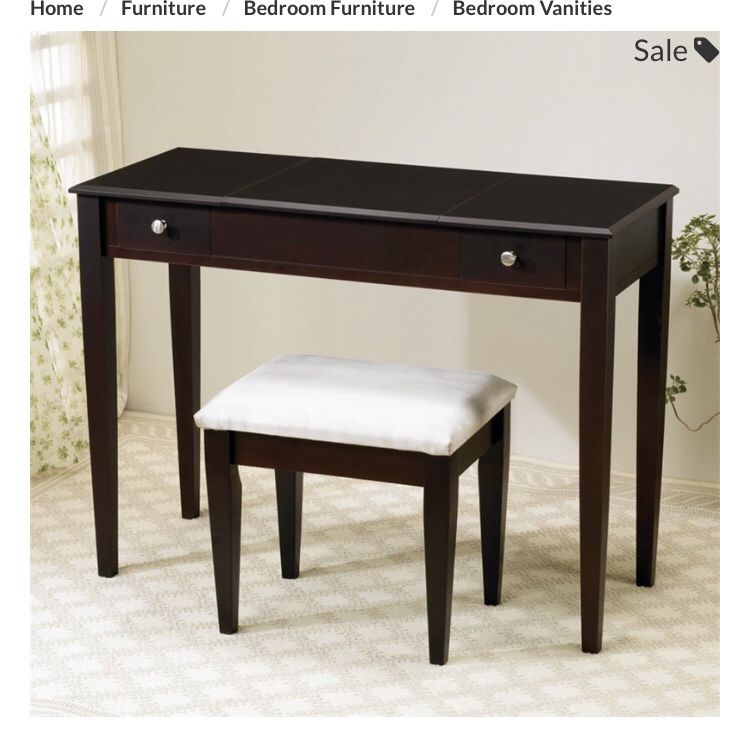 Coaster furniture vanity desk with stool