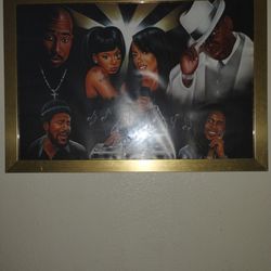 Pic W/2pac.Bob Marley Notorios B.I.G Aaliyah