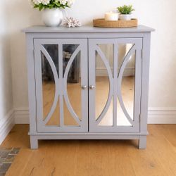 Modern Gray Mirror Cabinet 