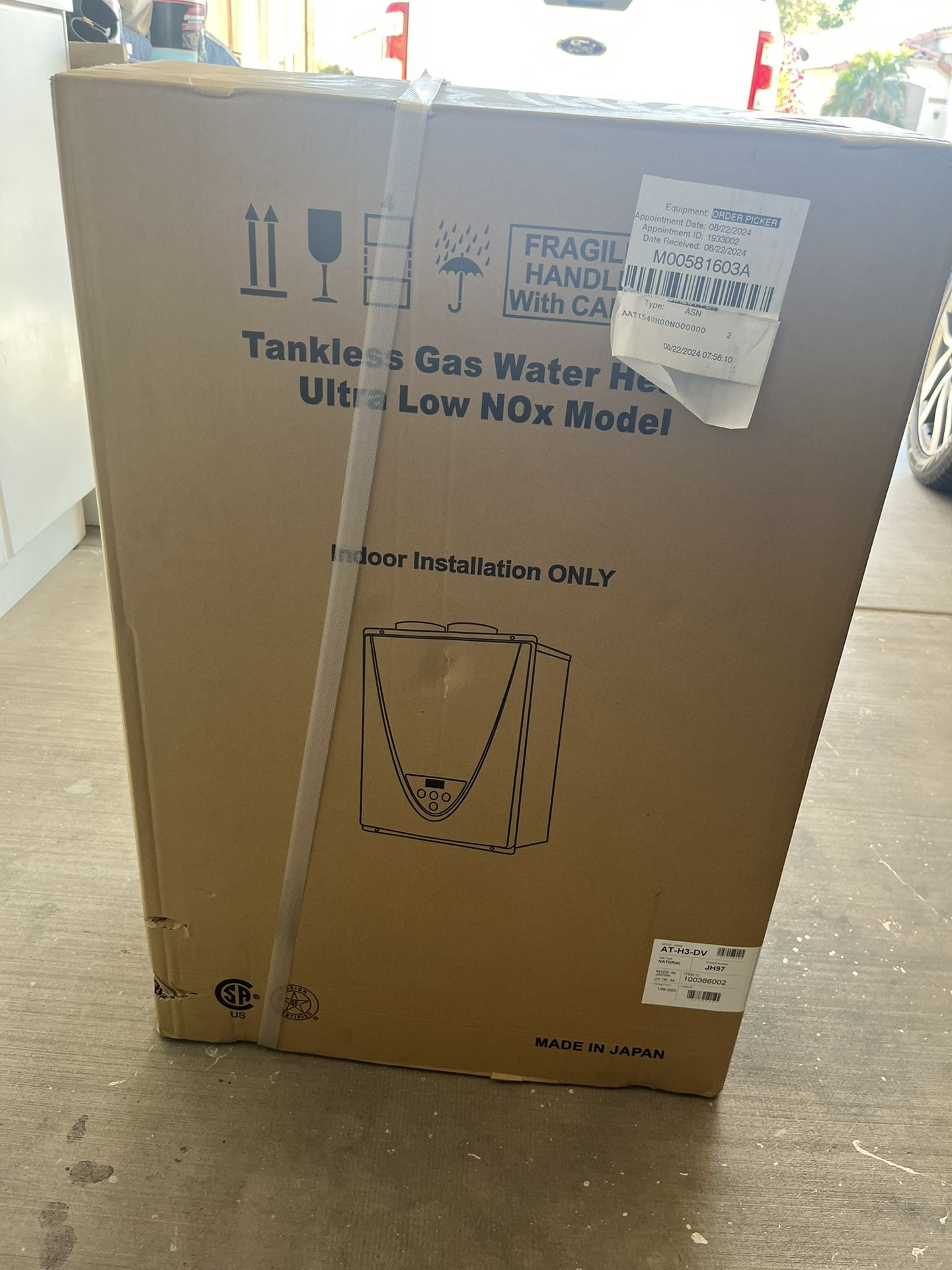 AO Smith ATI 540 H Tankless Water Heater