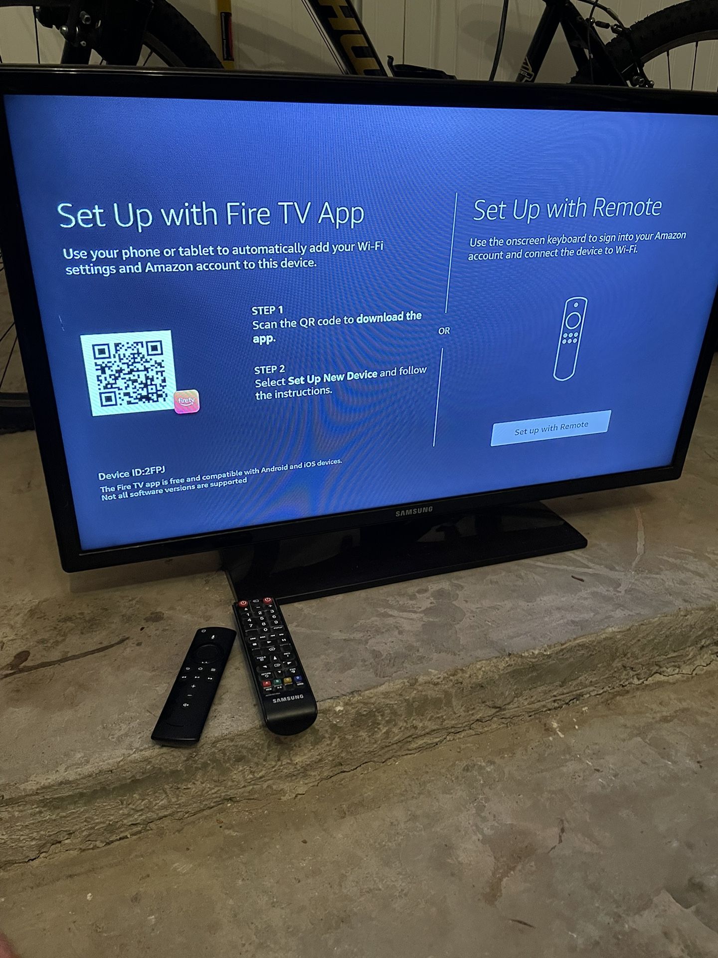 32” Samsung TV w/ Amazon Fire Stick