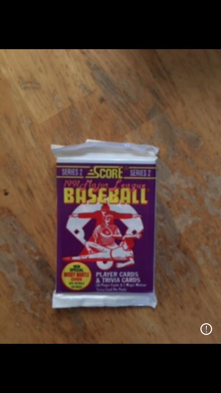 Series 2 Score 1991 Major League Baseball Cards