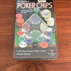 Professional Poker Chips In Case