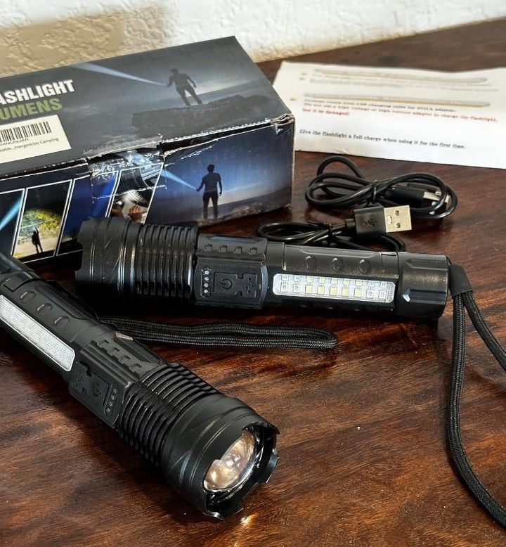 Tactical LED Rechargeable Flashlight