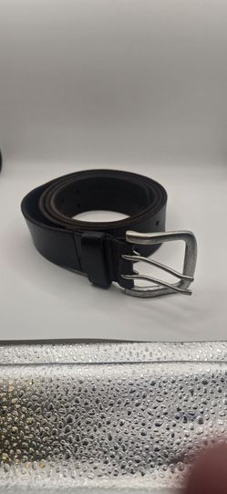 Men's Black Leather Belt