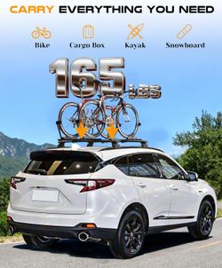 Aluminum Lockable Roof Rail Cross Bars 2019-2025 Acura RDX