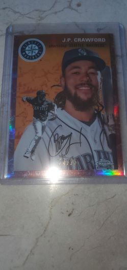 J.P. Crawford Topps Chrome Numbered Baseball Card