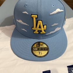 The Simpsons Dodgers Fitted Hat 7 1/4 New