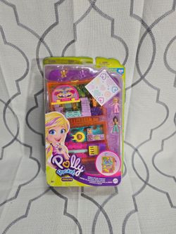 Polly Pocket Jungle Safari Compact  2 Micro Dolls & Accessories Mattel New