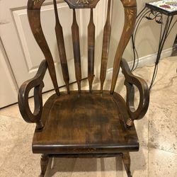 Vintage Wood Rocking Chair