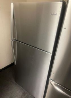 Whirlpool Top Mount Stainless Fridge
