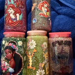 Snow Globe Cups Hand Made 