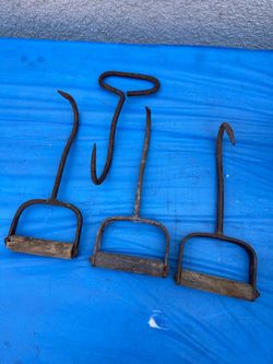 Antique Hay Bale Hooks (Set of 4)