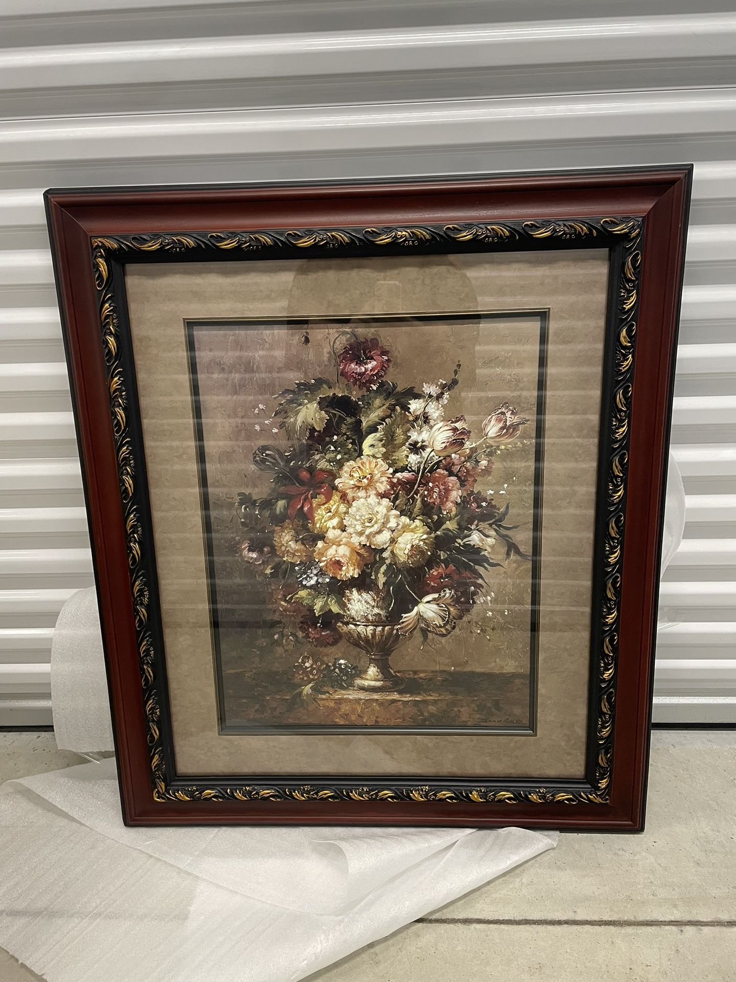 Floral Picture With Beautiful Frame