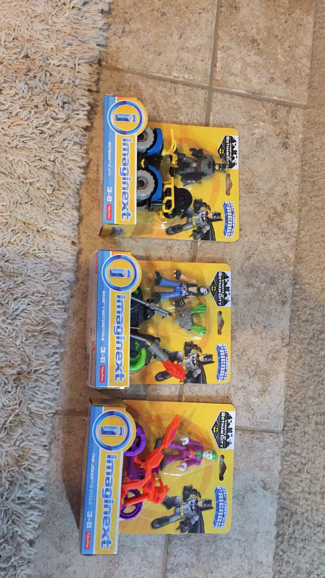 Imaginext Batman & ATV, Bane & Motorcycle or The Joker & Cycle
