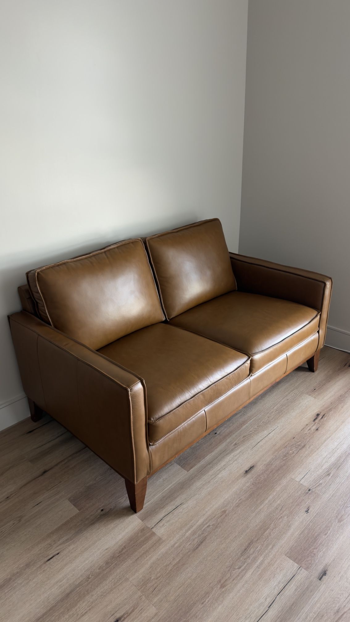 Real Leather Couch Loveseat