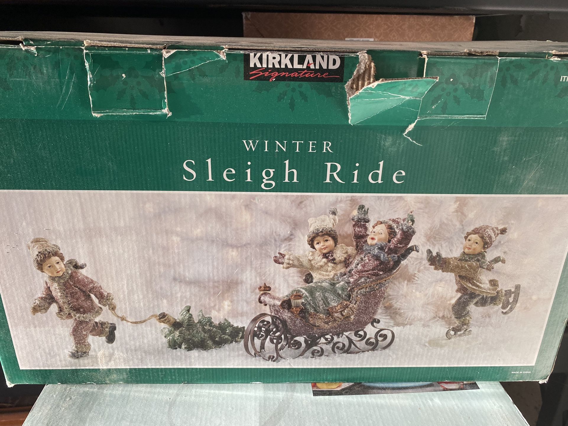 Winter Sleigh Ride Christmas Decoration