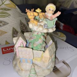 Precious Moment Jingle All The Way  Music Figurine 