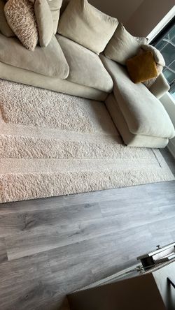Beige rug