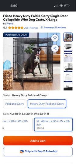 XL dog crate - brand new