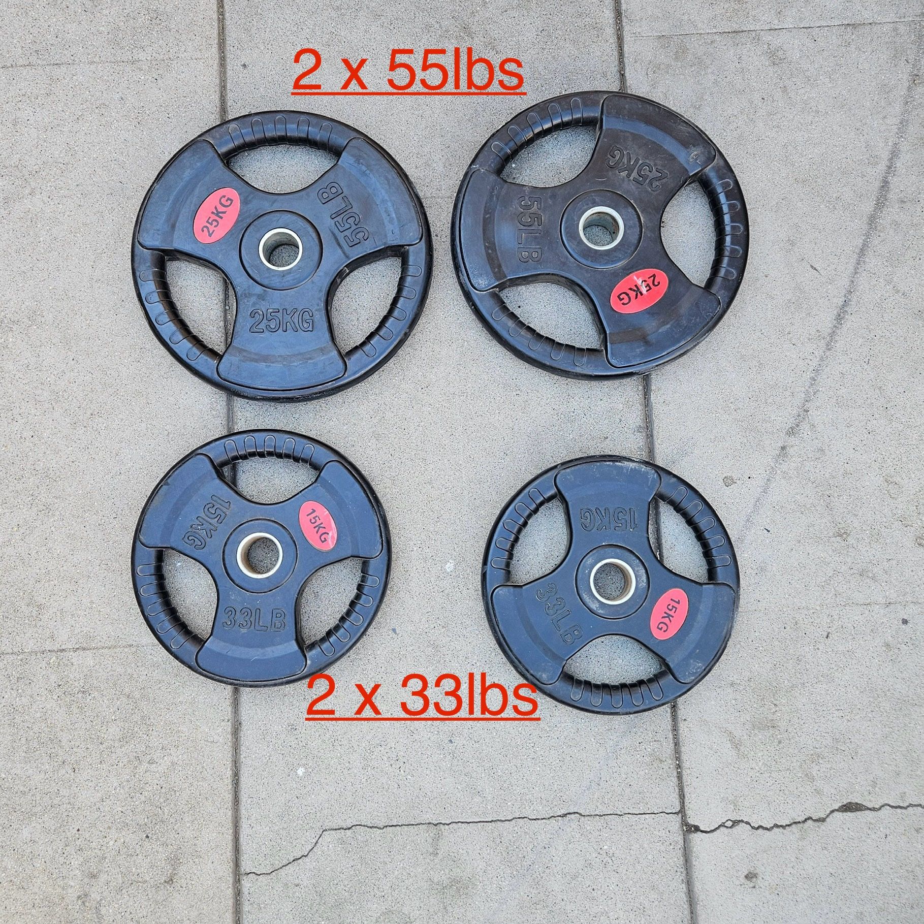 Gym Weights Kilo/pounds Olympic