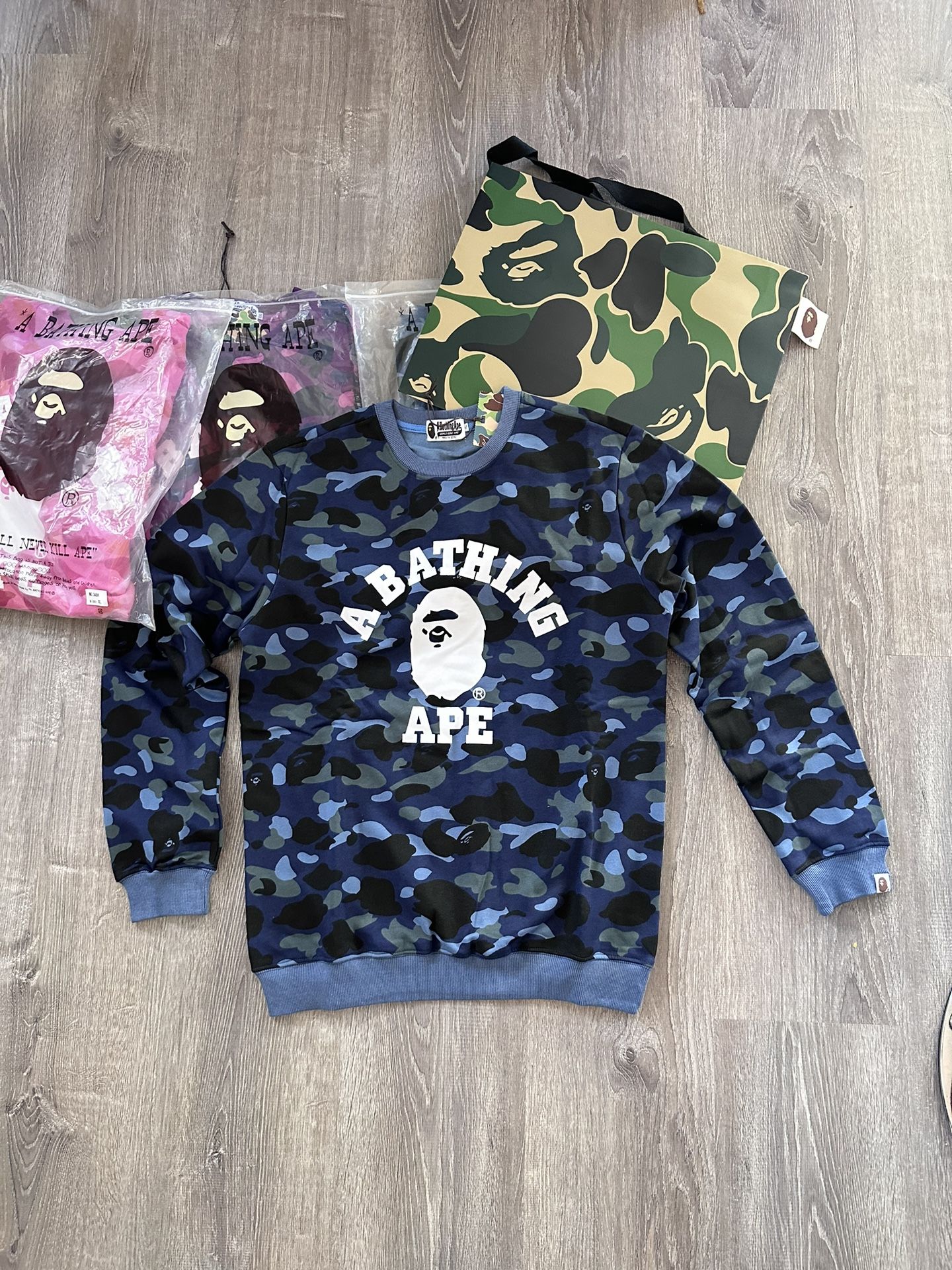 BAPE Sweatshirt Sizes Medium Through XL