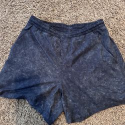 Lululemon Blue Cloud 5in Inseam Liner less Shorts