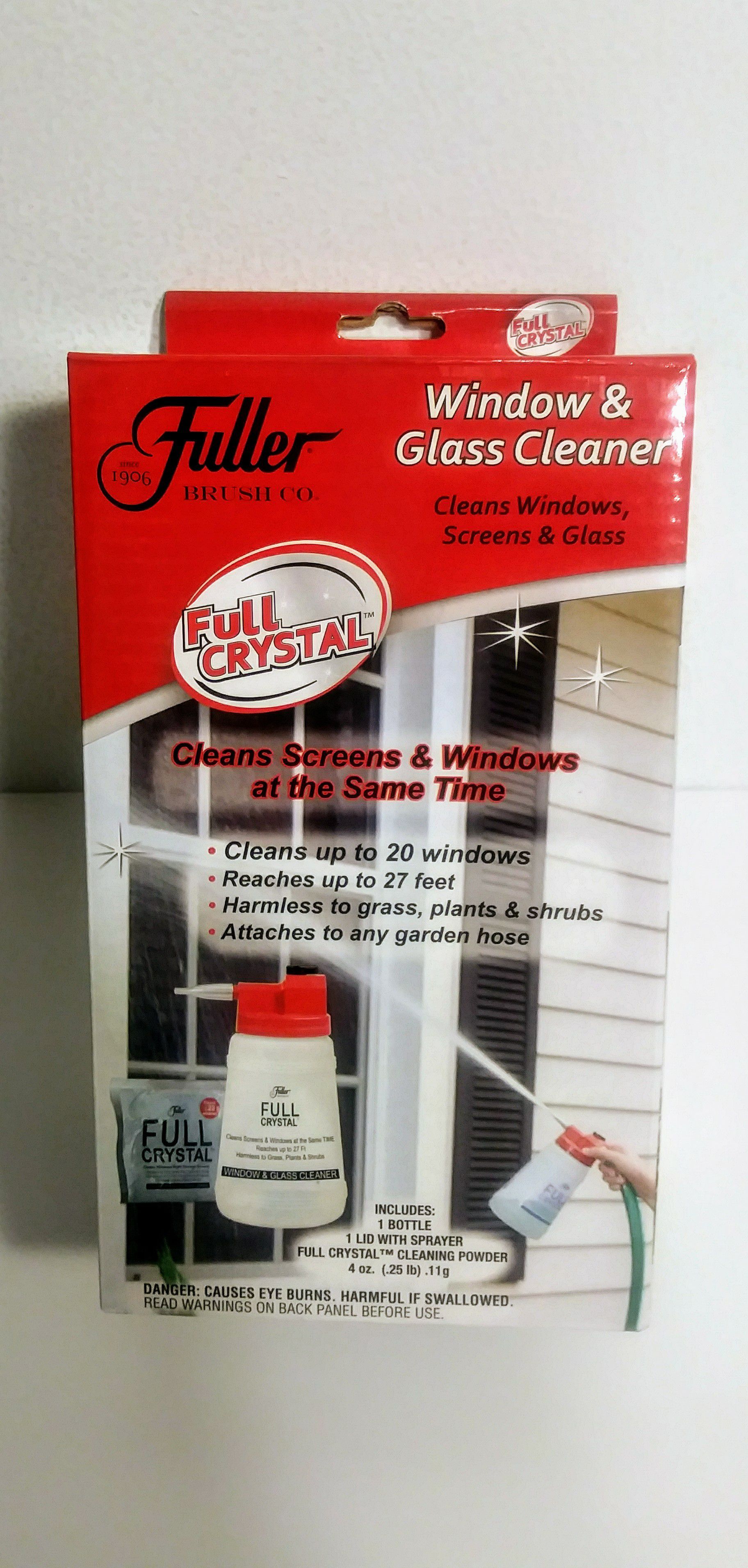 Fuller Brush Co. Full Crystal Window & Glass Cleaner w/Spray Bottle