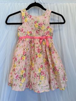 Lilt Pink Floral Toddler Dress — Size 4T