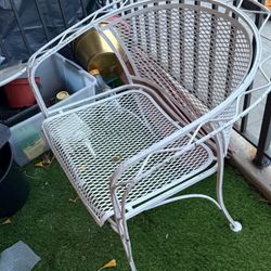 Outdoor Wrought iron chairs - Set Of Two