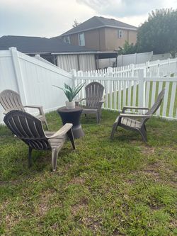 Table set for patio/backyard