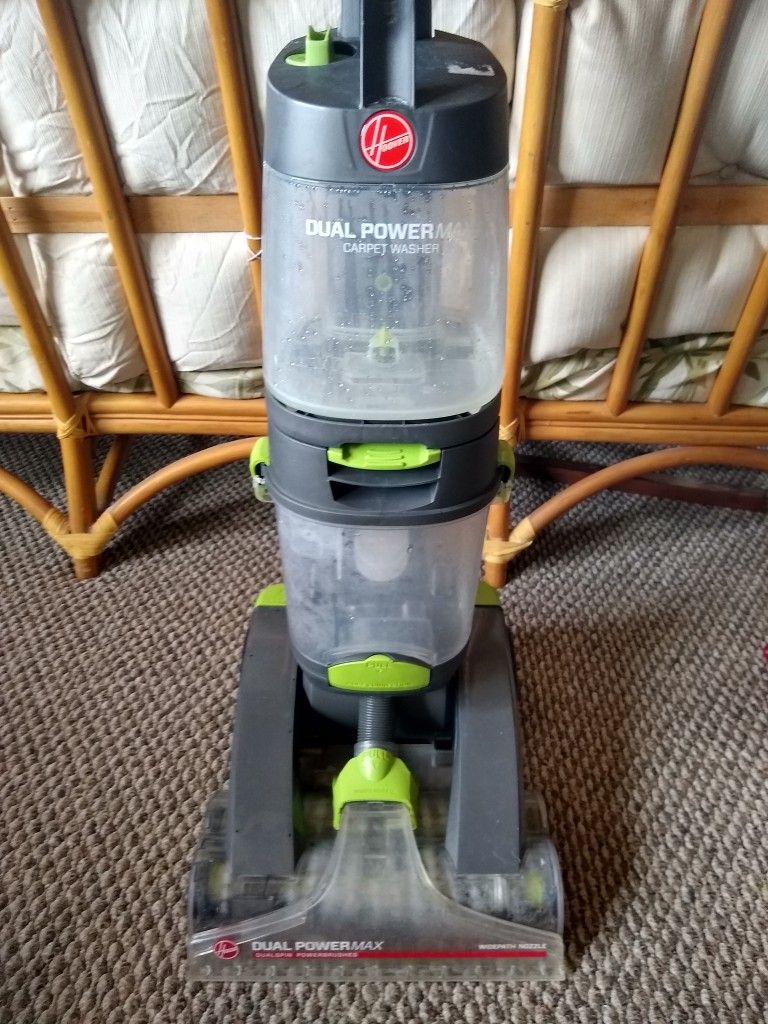 Excellent Carpet Steam Cleaner Hoover Wet Vac Steamer Shampooer dual Brushes V Power Max Turbo Pet Liquid Water Spills Dog Hair Shark Bissell Dirt