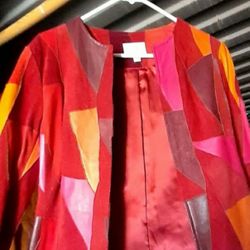 Leather Jacket, Womens Leather Jacket,  Leather Suede Jacket