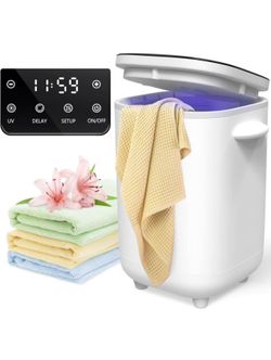 40L Towel Warmer Bucket - Luxury Towel Warmers with U.V Lamp, LED Display, Fragrant Disc Holder, Delay Timer, Temperature Adjustable - Hot Towel Warme