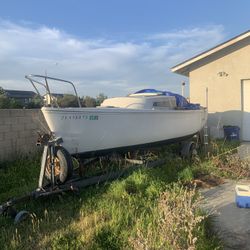Sail Boat With Trailer