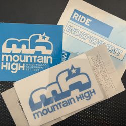 Mountain High Ski Snowboard Resort Lift Ticket